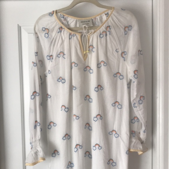 Rainbow Embroidered Nightgown Nap Dress - Picture 5 of 9